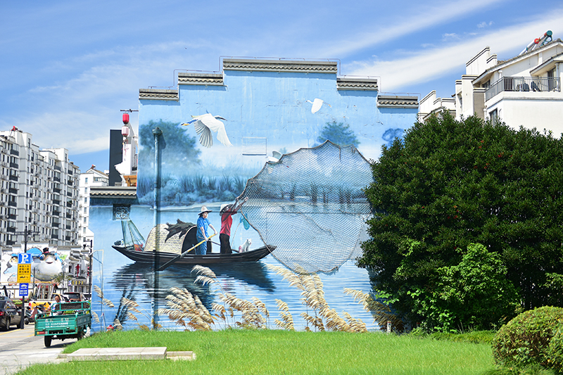 2020年8月2日拍攝的江蘇省張家港市永聯(lián)村。