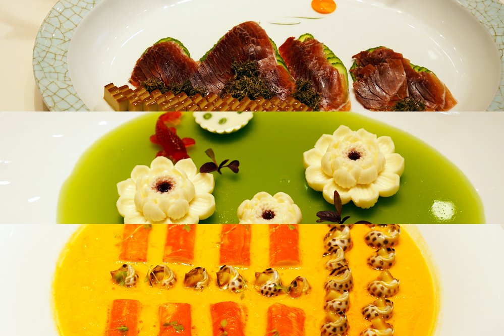 大觀樓長(zhǎng)聯(lián)宴。從上至下依次為北走蜿蜒、九夏芙蓉、蟹嶼螺洲。供圖