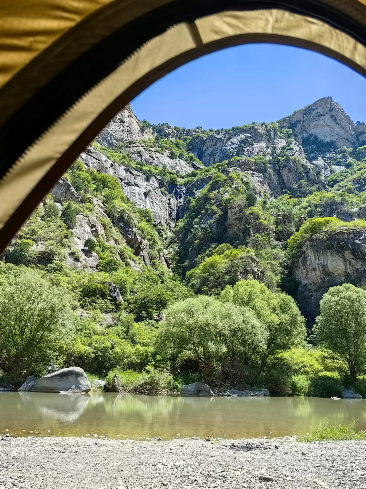 北京懷柔白河灣。受訪者供圖