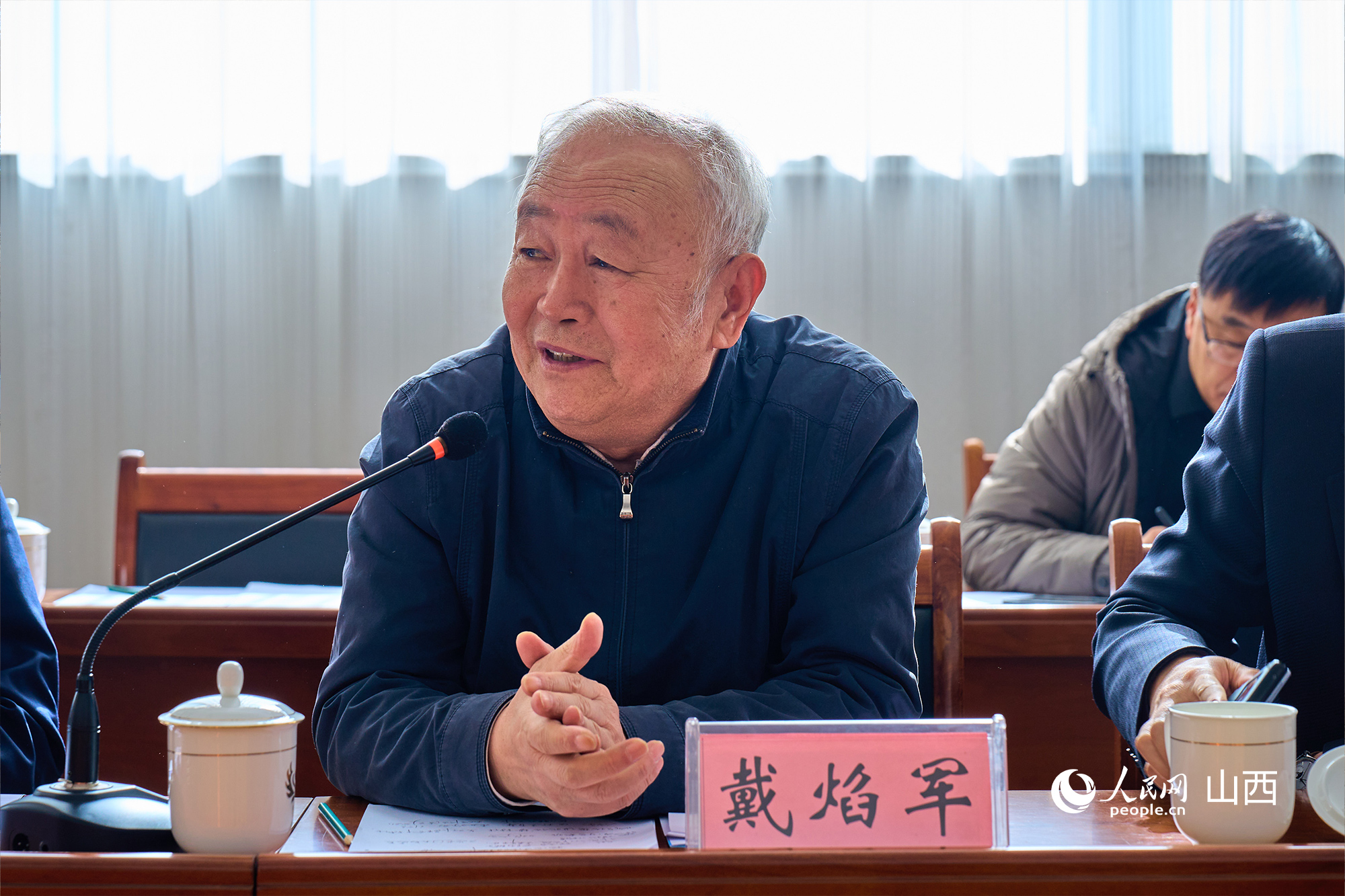 中央黨校（國(guó)家行政學(xué)院）黨建教研部原副主任、教授戴焰軍。人民網(wǎng) 張超寧攝